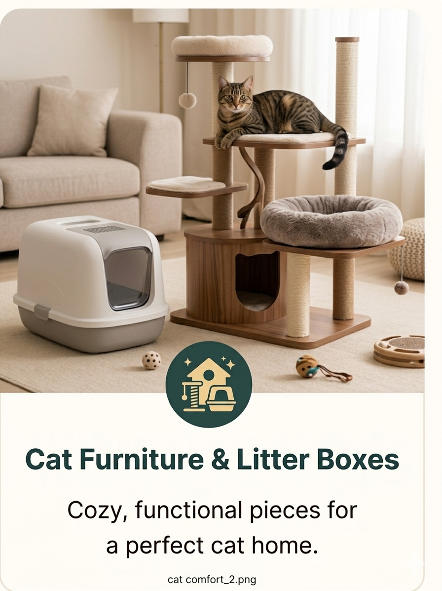Cat Furniture &Litter Boxes