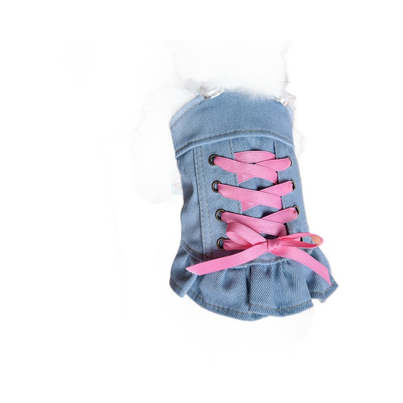 Pet Denim Skirt | Cute Summer Dress for Small Dogs & Cats