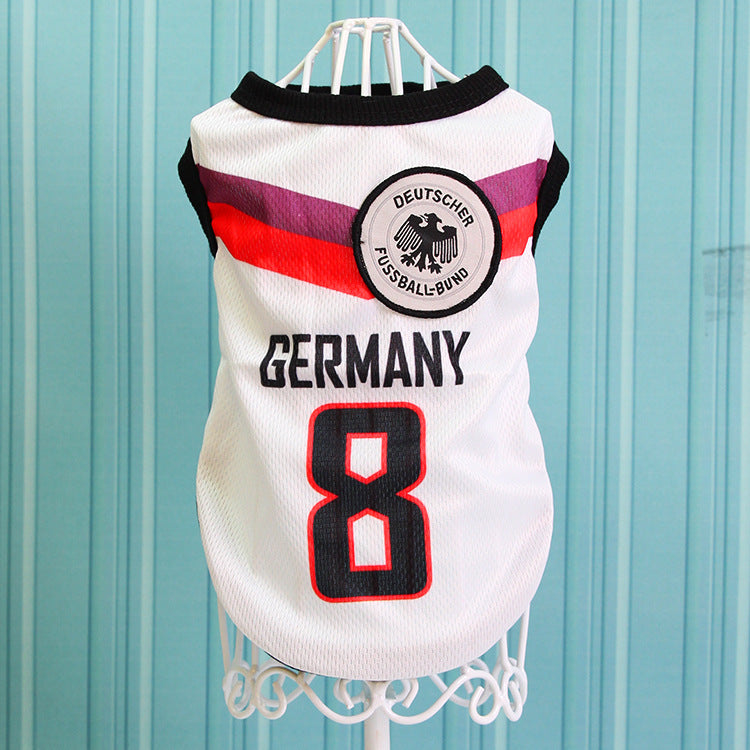 Dog and cat Soccer Team Vest Summer Apparel Pawnests