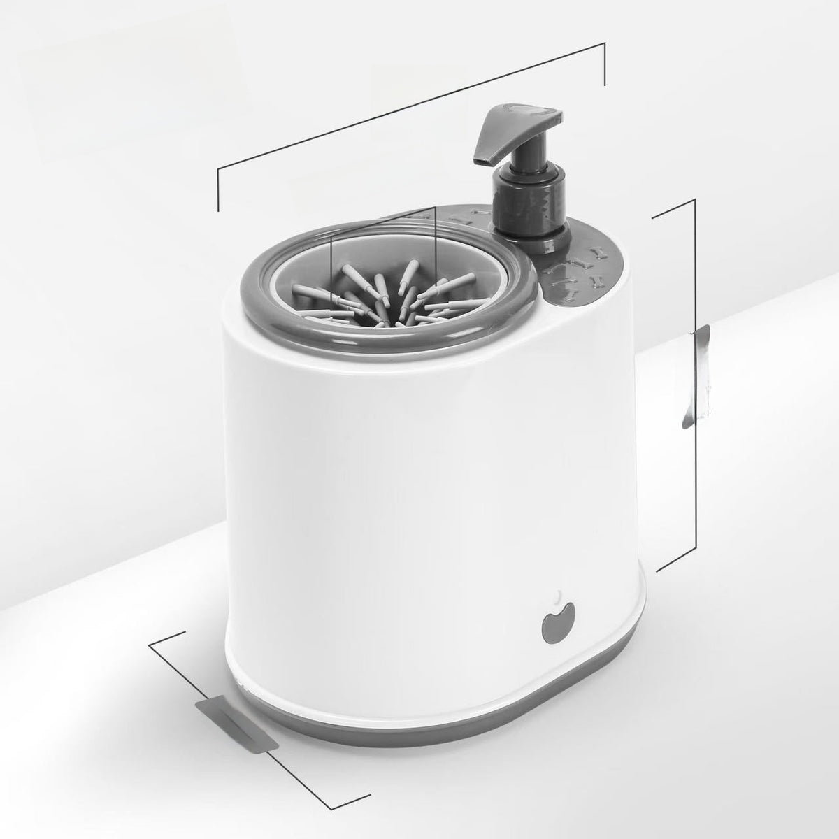 Pawnests electric paw cleaner — quick-drain design demonstration