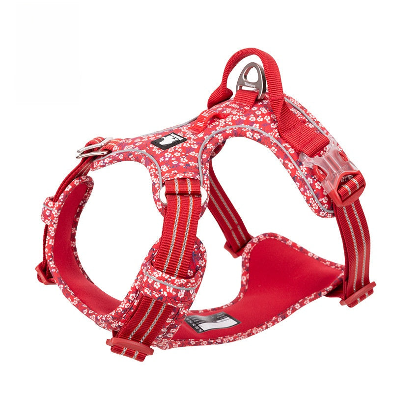 Dog harness fitted comfortably, ergonomic design — Pawnests