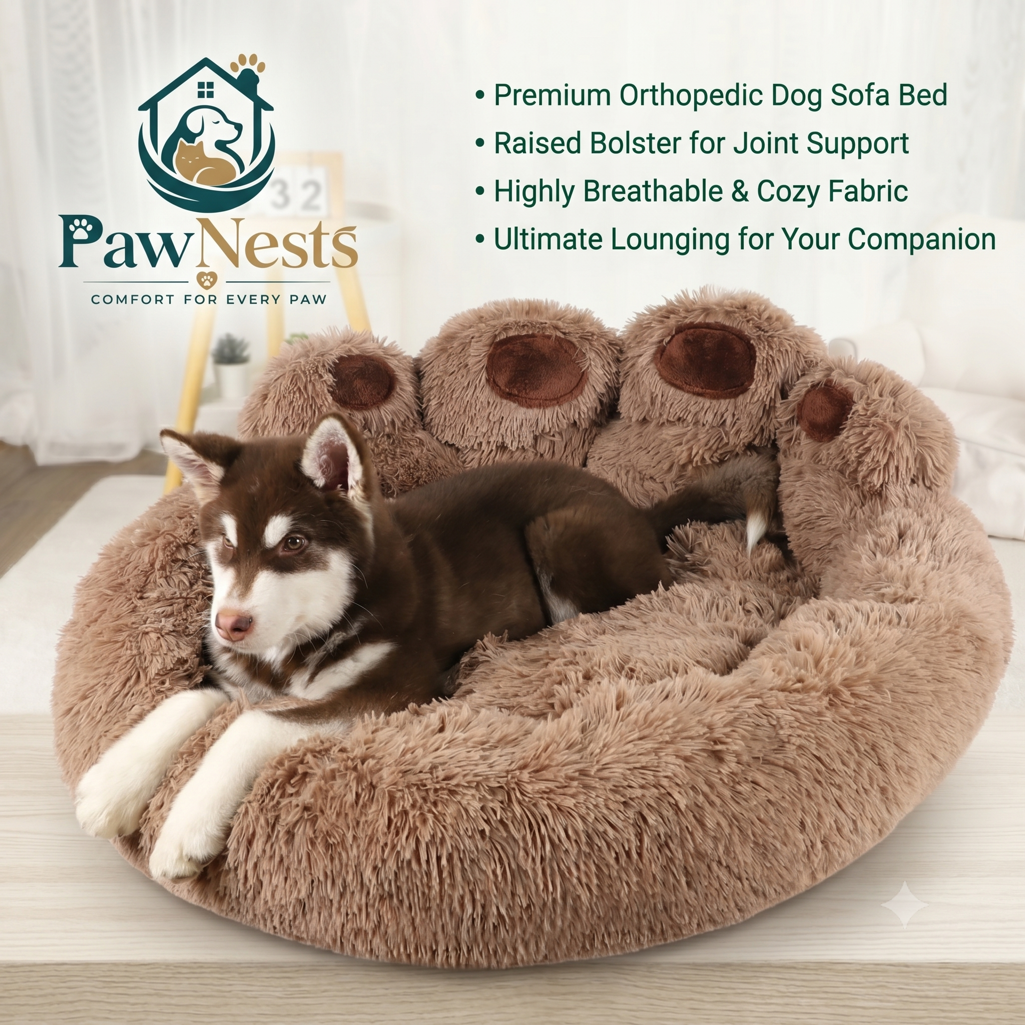 Premium Orthopedic Dog Sofa Bed