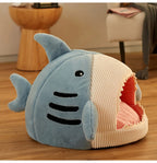 Luxury Plush Shark Pet Cave