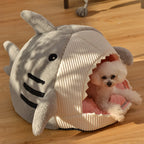 Luxury Plush Shark Pet Cave