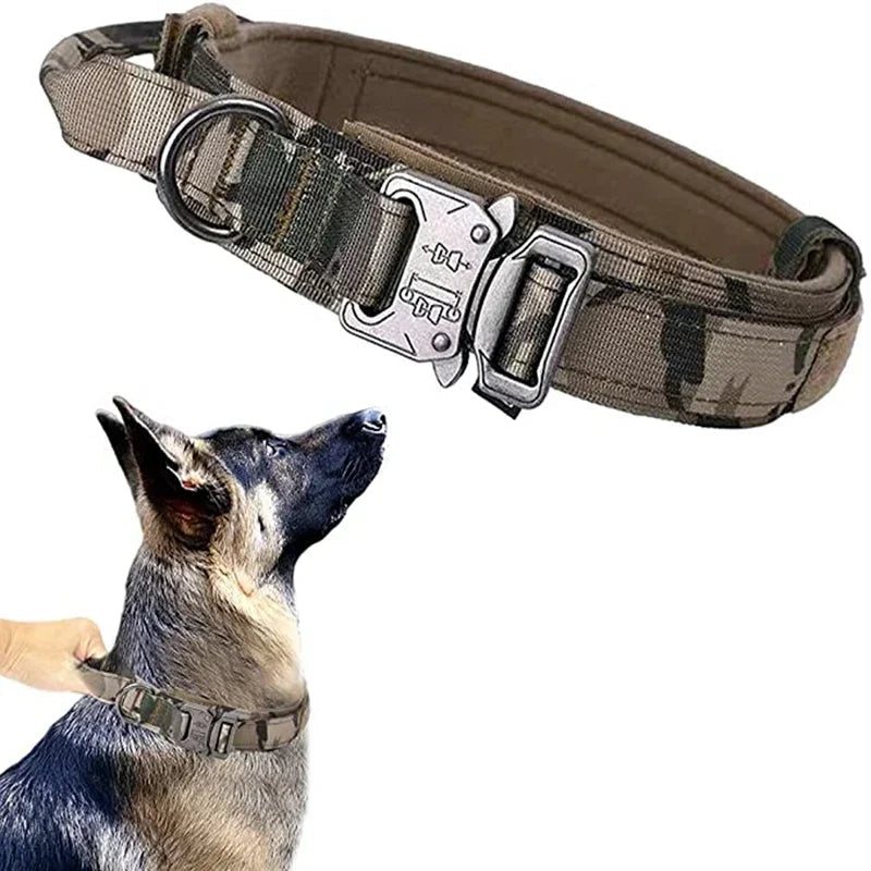 High quality Heavy-Duty Tactical Dog Collar & Leash S Pawnests