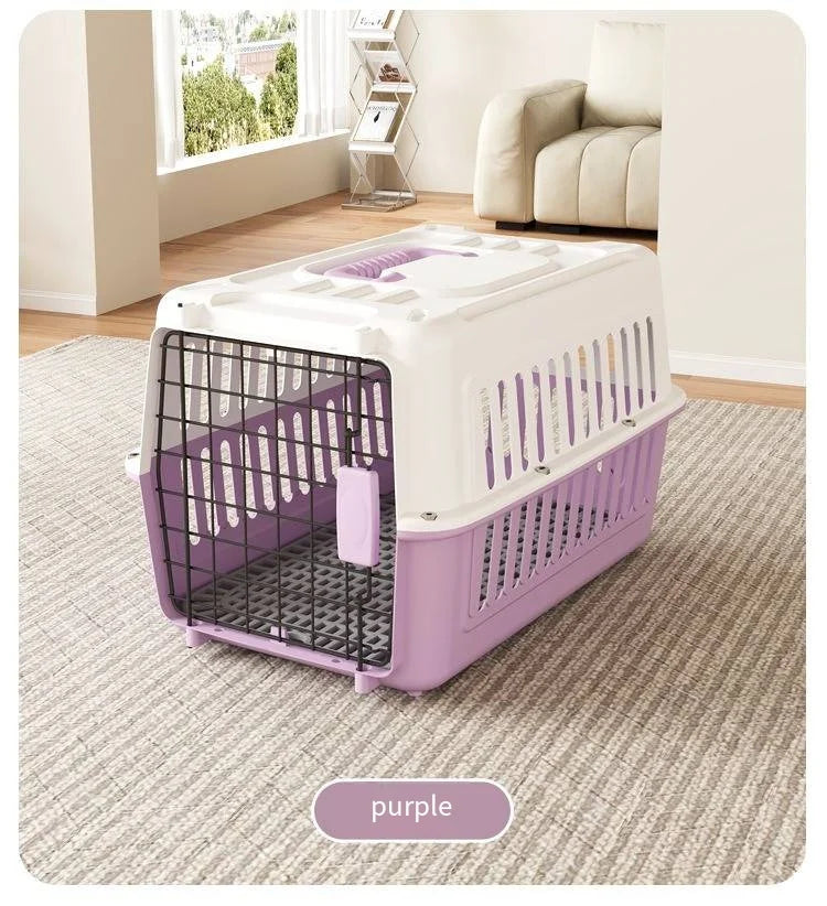 Pet airline crate cat space box portable cage outings dog shipping box Pawnests