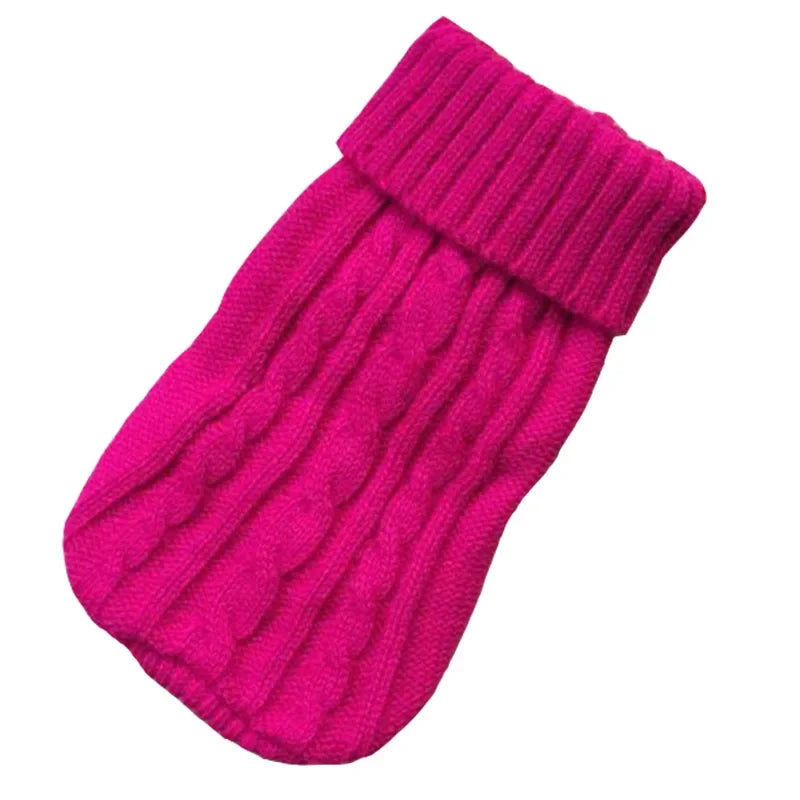 Knitted dog pullover fabric close-up — soft stretch knitwear — Pawnests