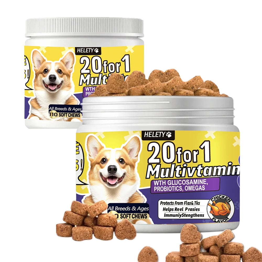 20-in-1 Dog Multivitamin Chews for Total Health