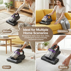 CM208 white cordless mattress vacuum — 15kPa strong suction EU plug — Pawnests