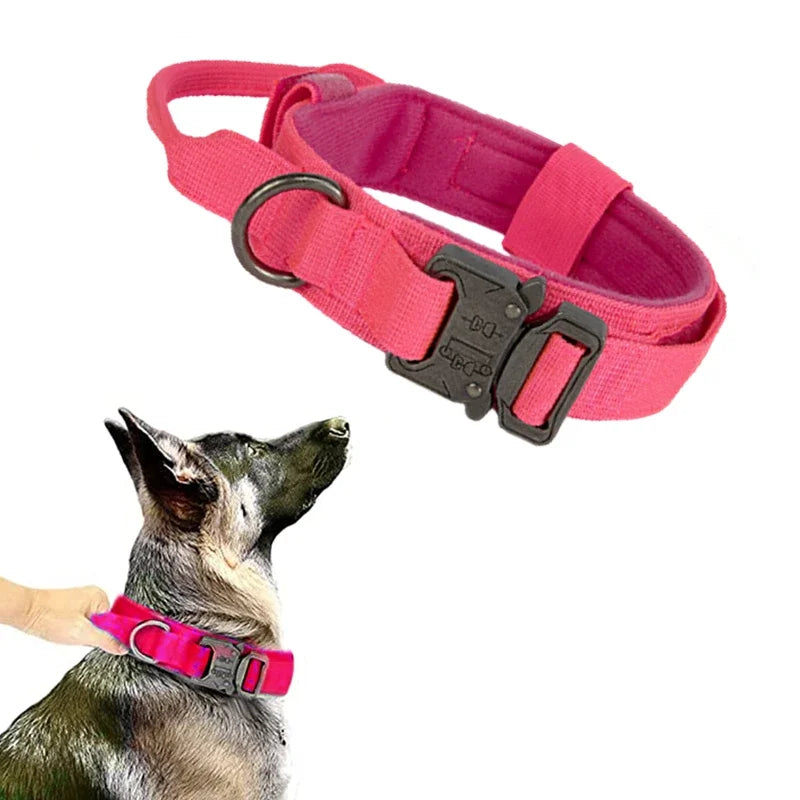 High quality Heavy-Duty Tactical Dog Collar & Leash S Pawnests