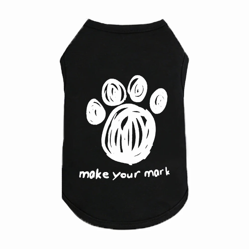 Pet summer fashion vest all sizes XS to 6XL — dog and cat graphic vest | Pawnests