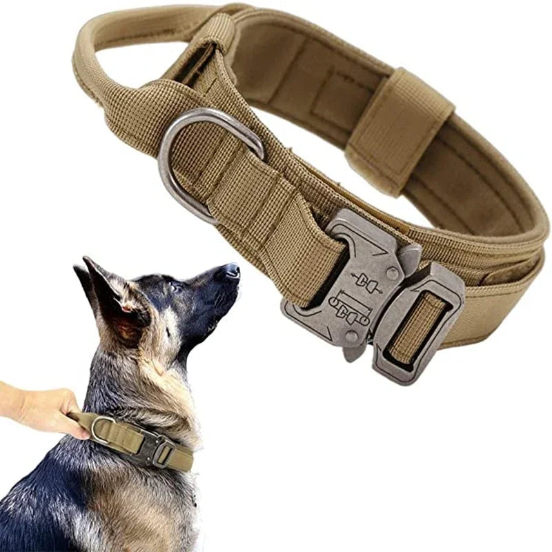 High quality Heavy-Duty Tactical Dog Collar & Leash S Pawnests