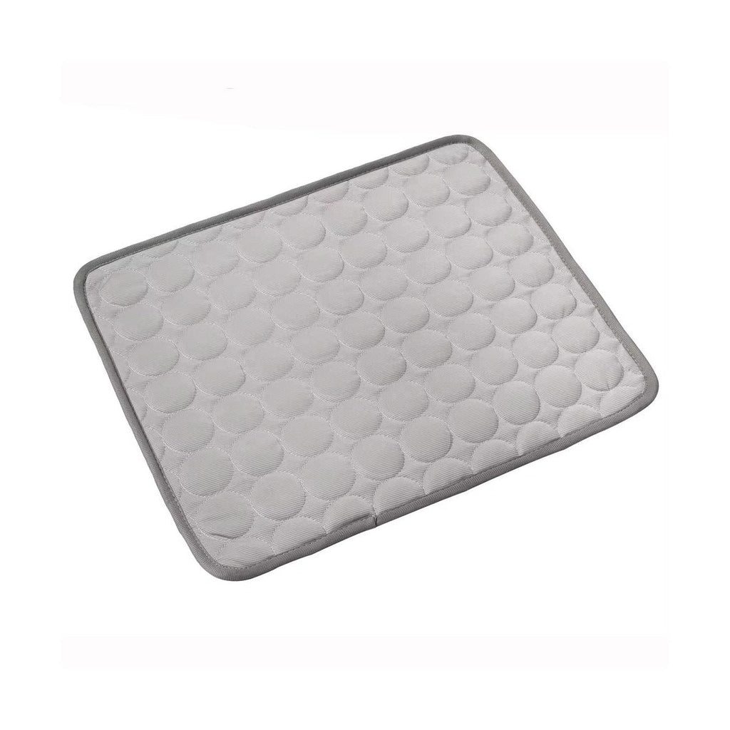 Grey ice silk dog cooling mat — self-cooling pad for dogs and cats | Pawnests