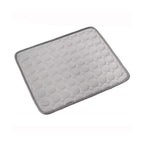 Grey ice silk dog cooling mat — self-cooling pad for dogs and cats | Pawnests