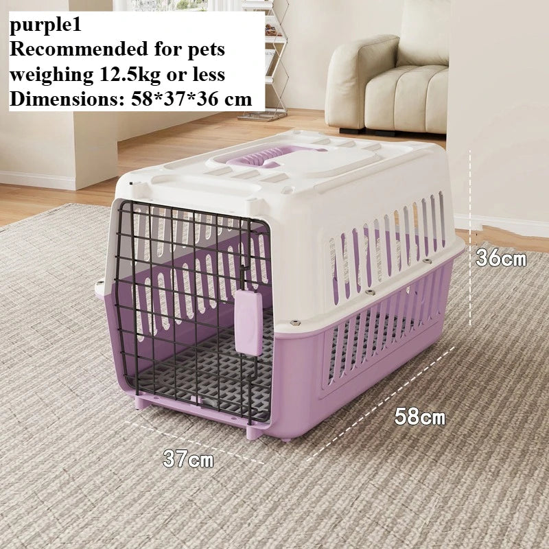Pet airline crate cat space box portable cage outings dog shipping box Pawnests