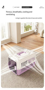 Pet airline crate cat space box portable cage outings dog shipping box Pawnests