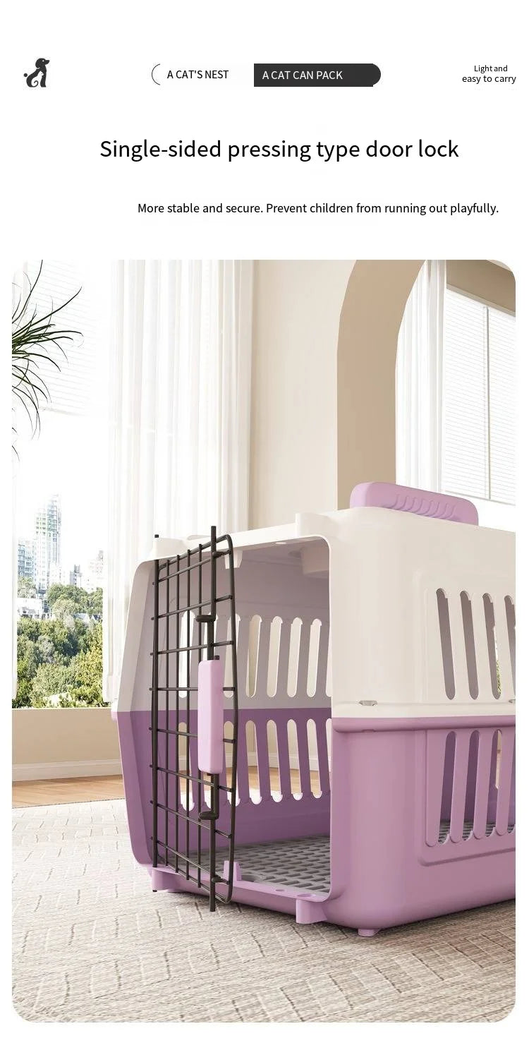 Pet airline crate cat space box portable cage outings dog shipping box Pawnests