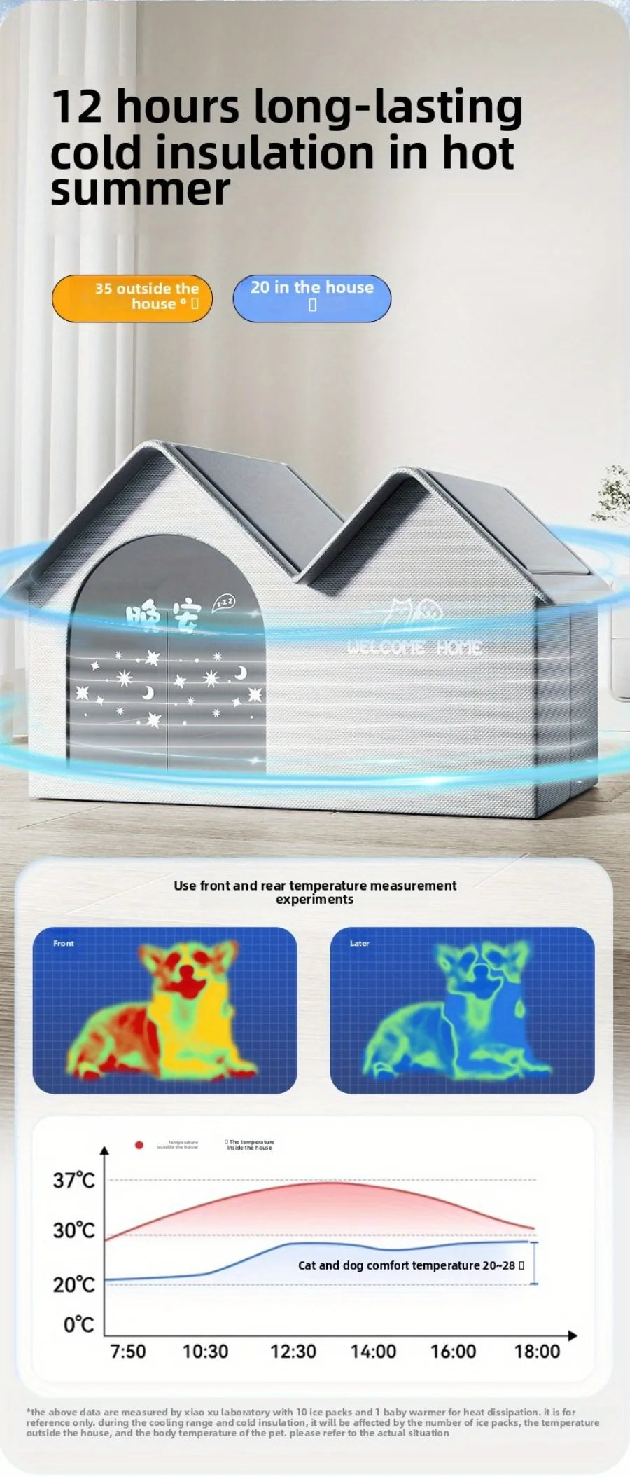 All-Season Pet Cooling Ice House