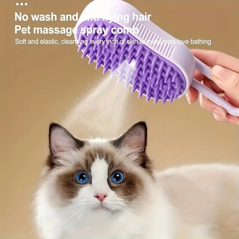 AeroBrush | 3-in-1 Foldable Steam Pet Brush