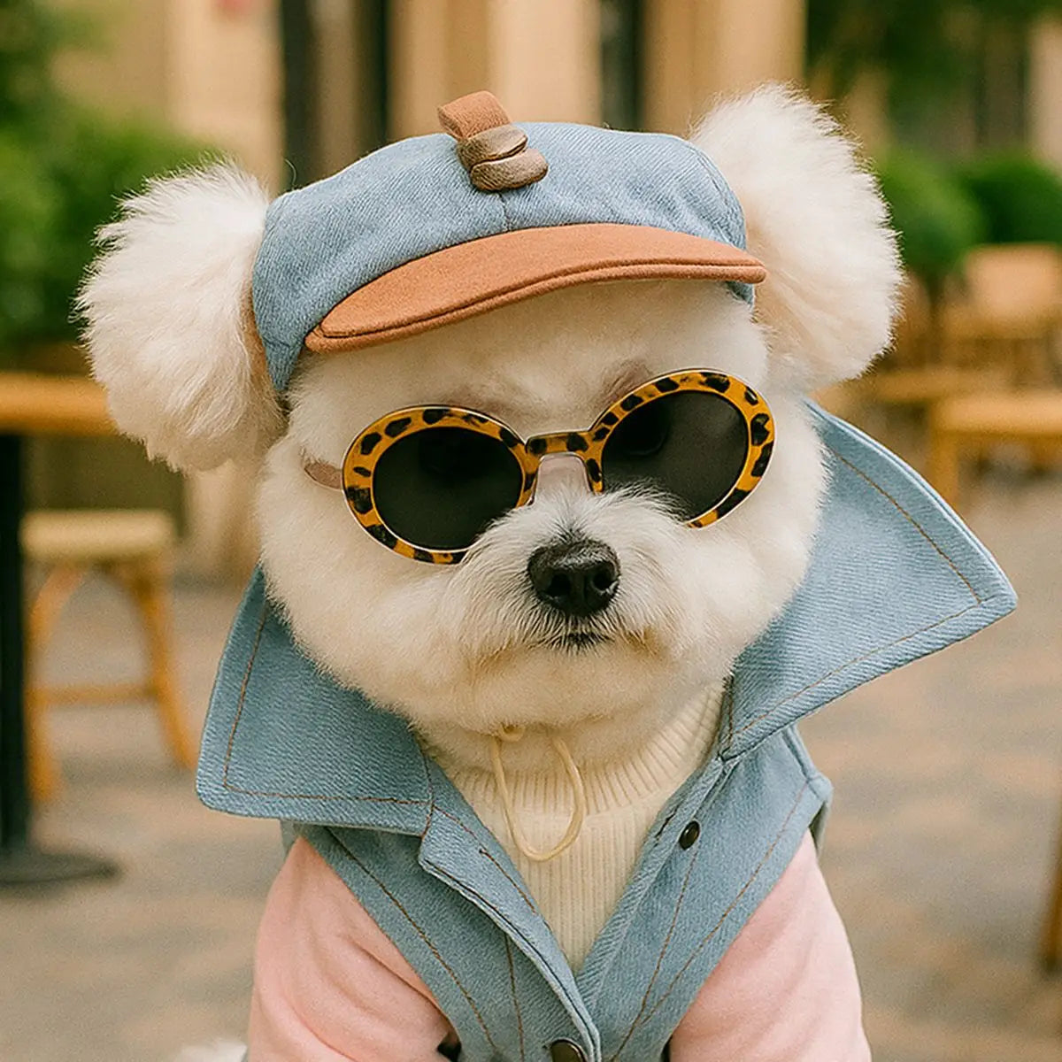 Trendy Pet Sun Hat & Sunglasses Set Pawnests