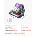 Detachable washable HEPA filter and dustbin — easy maintenance bed vacuum — Pawnests
