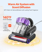 Bed vacuum 60°C heat sterilization function — dust mite killer — Pawnests
