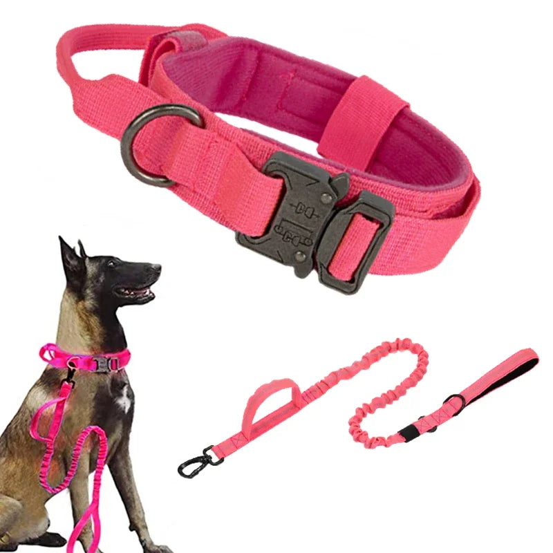 High quality Heavy-Duty Tactical Dog Collar & Leash S Pawnests