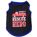 Black boss cotton dog vest worn by small dog — summer pet apparel | Pawnests