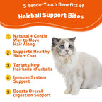 TenderTouch™ Hairball Support + Probiotic Daily Cat Treats