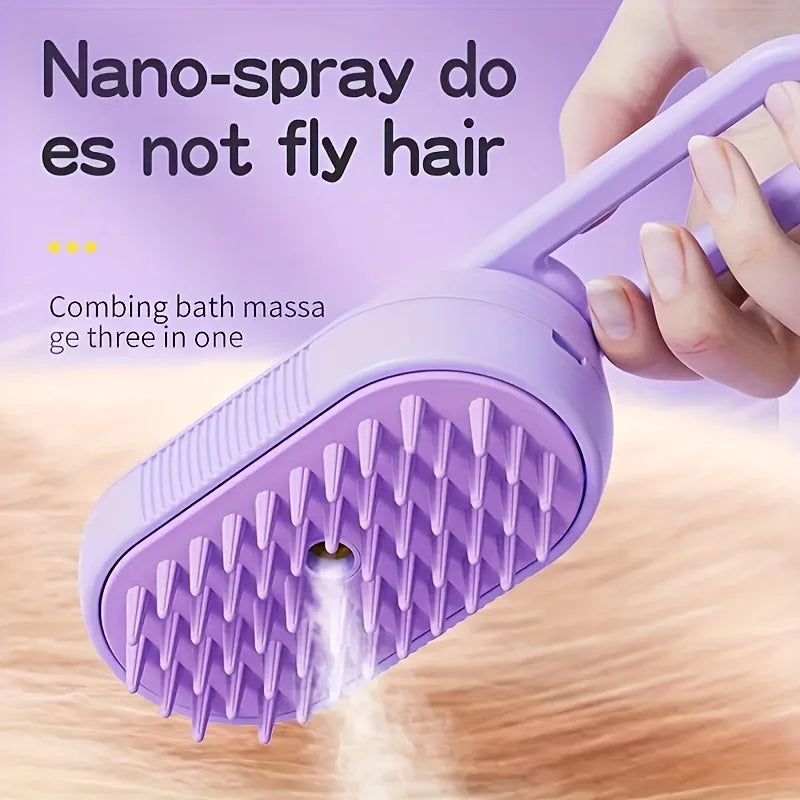 AeroBrush | 3-in-1 Foldable Steam Pet Brush
