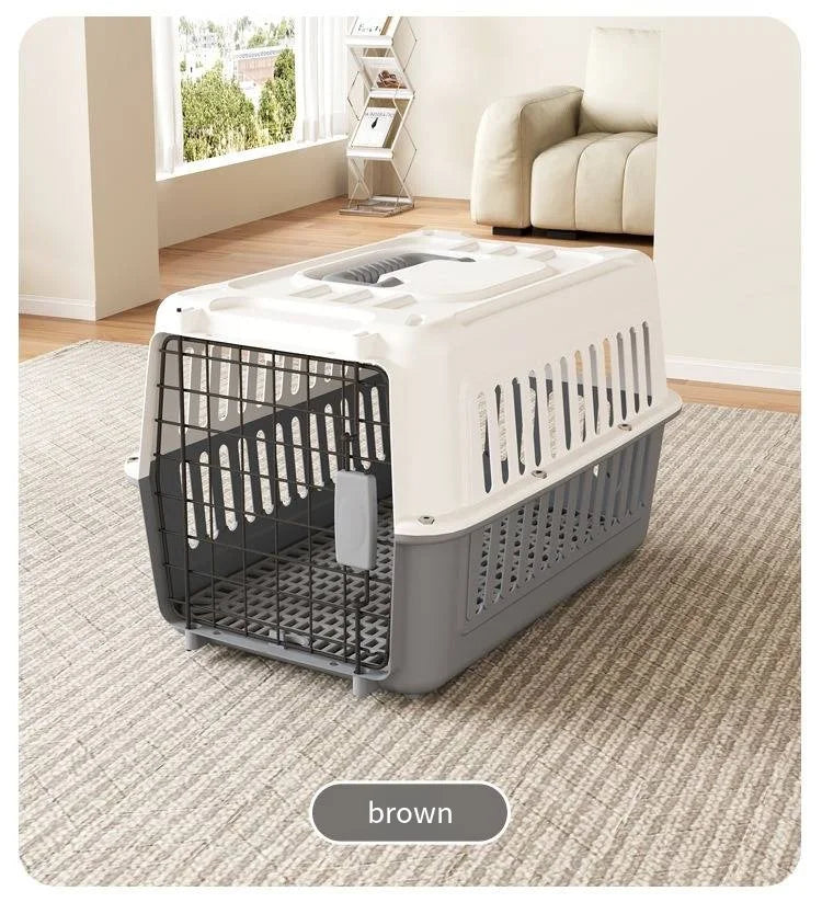 Pet airline crate cat space box portable cage outings dog shipping box Pawnests