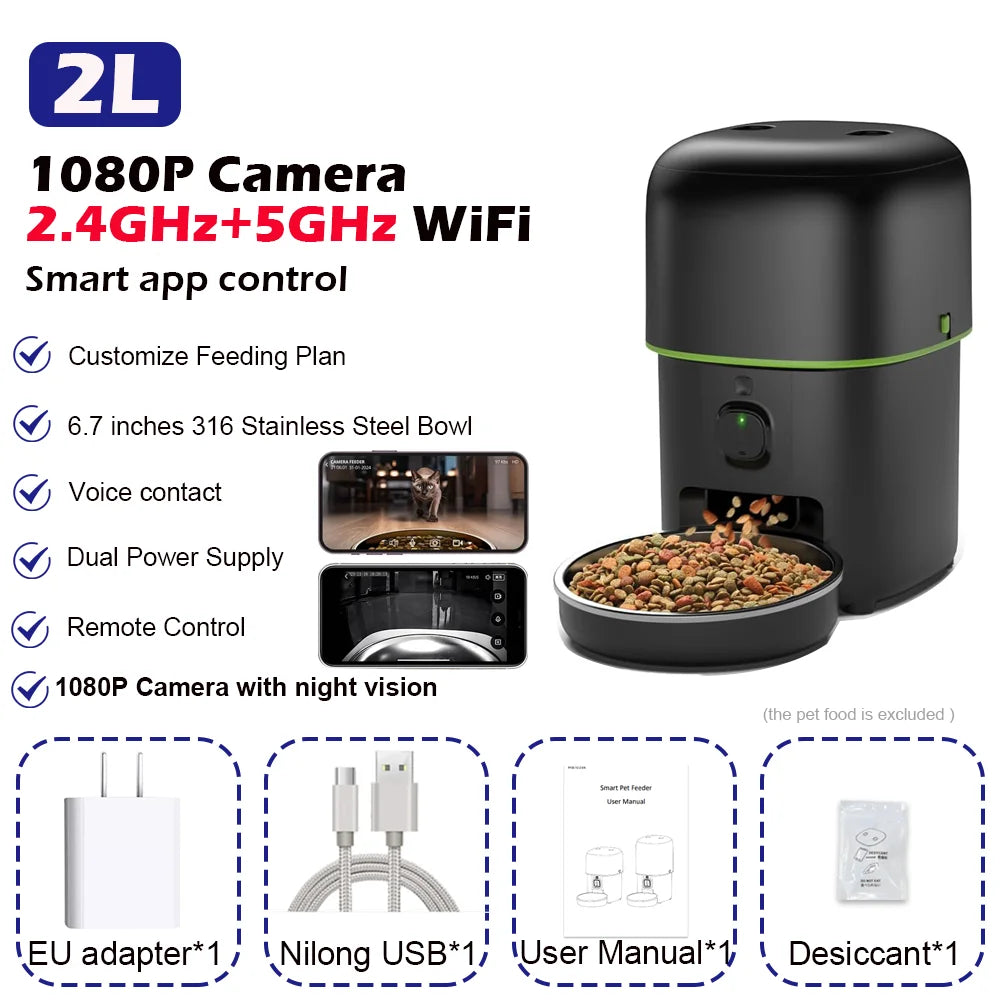 VisionFeeder | Dual-WiFi Smart Pet Feeder with Camera