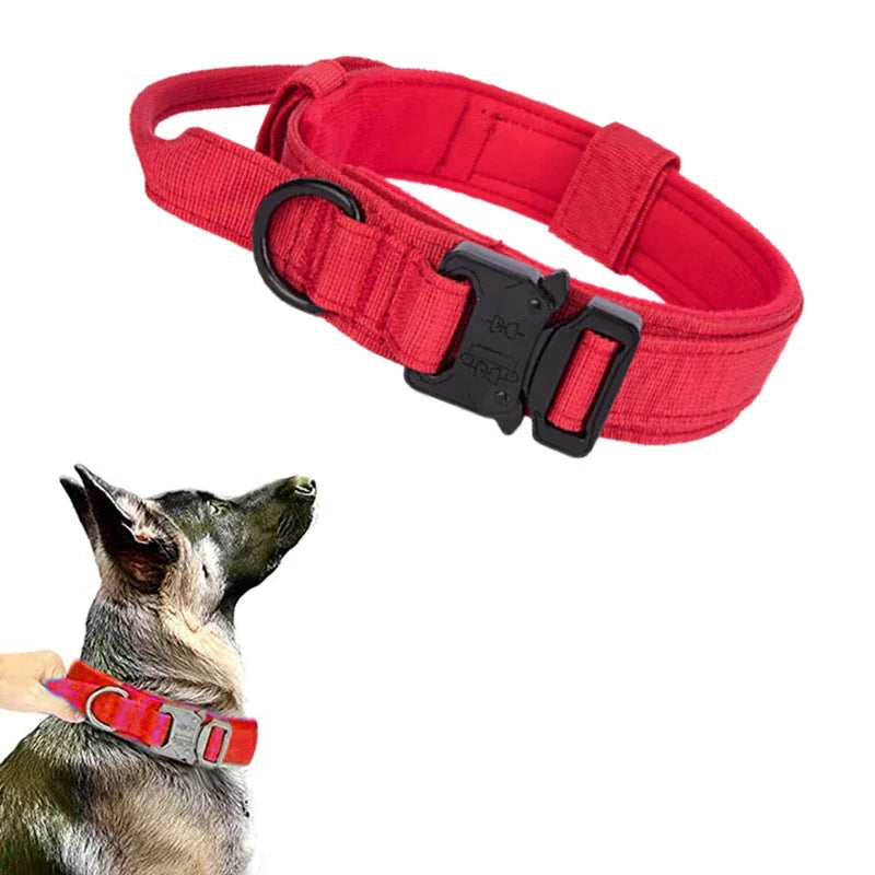 High quality Heavy-Duty Tactical Dog Collar & Leash S Pawnests