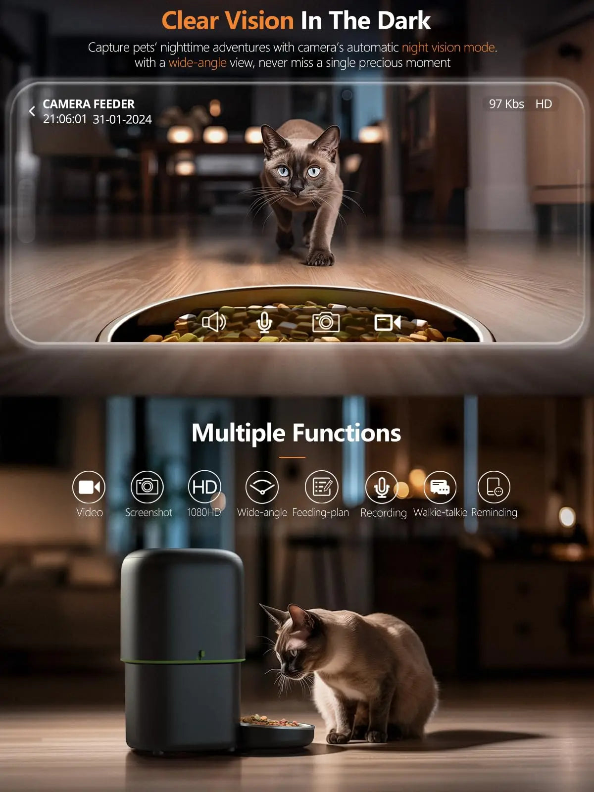 VisionFeeder | Dual-WiFi Smart Pet Feeder with Camera