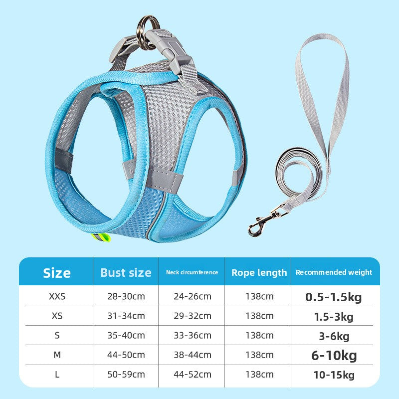 Dog Harness & Leash Set | Reflective Nylon Walking Set for Dogs & Cats – product image 30 | Pawnests
