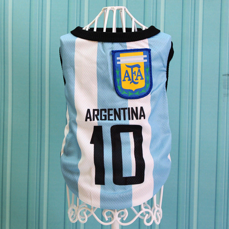Dog and cat Soccer Team Vest Summer Apparel Pawnests