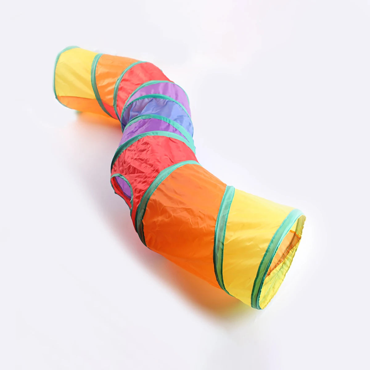 Printed cat tunnel in a soft cream pattern — Pawnests