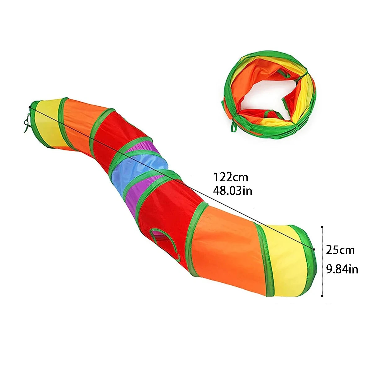 Rainbow cat tunnel play toy — Pawnests