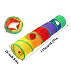 Rainbow T-shape cat tunnel — Pawnests