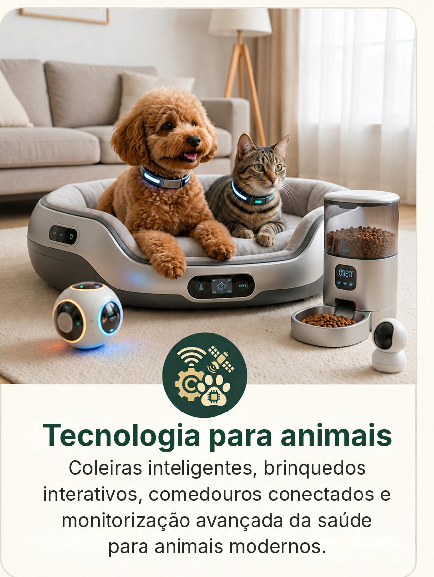 Produtos de alta tecnologia para animais de estimação
