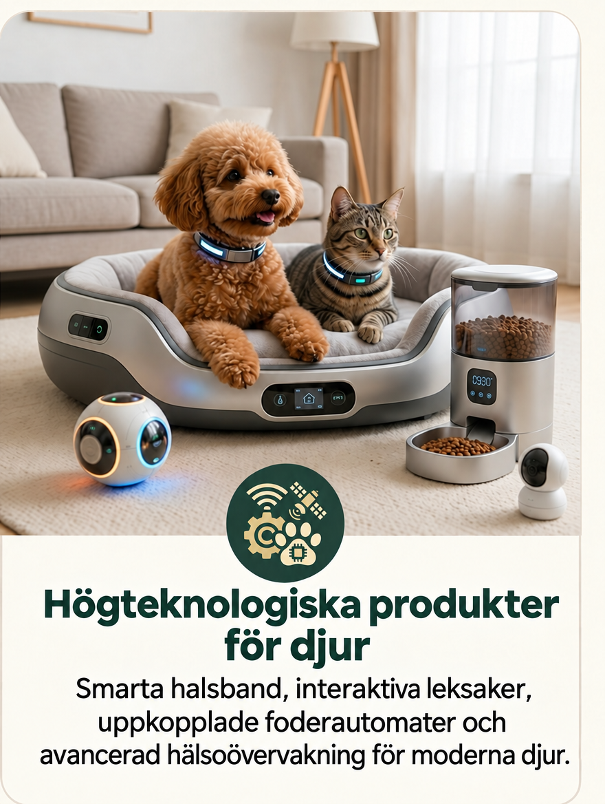 Smarta tillbehör för husdjur