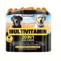 Dog multivitamin 20-in-1 soft chews bottle — 120 count chicken flavor | Pawnests