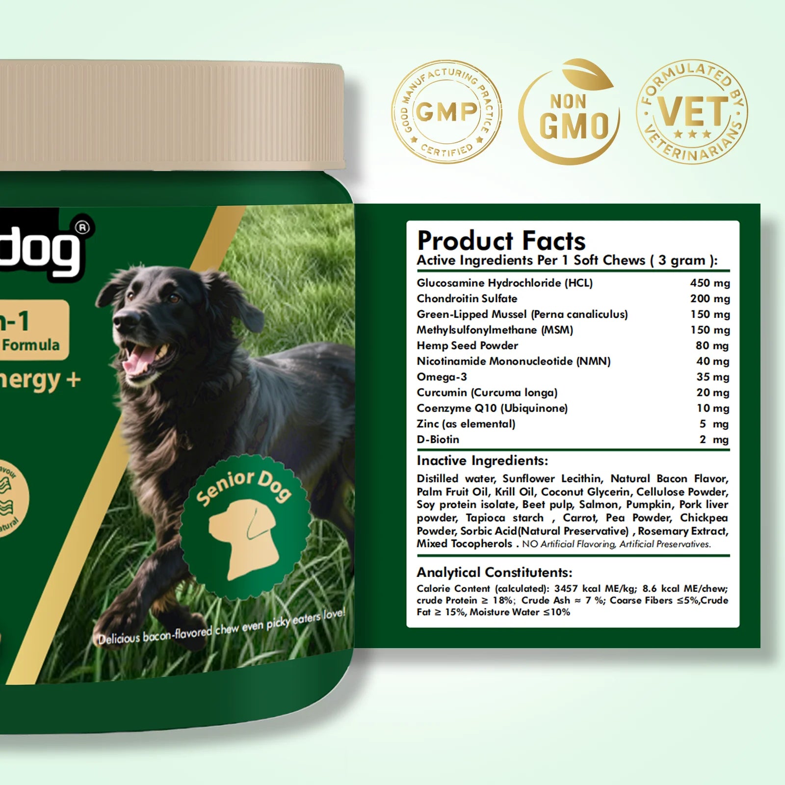 Dog supplement benefits chart — joint, energy, coat support | Pawnests
