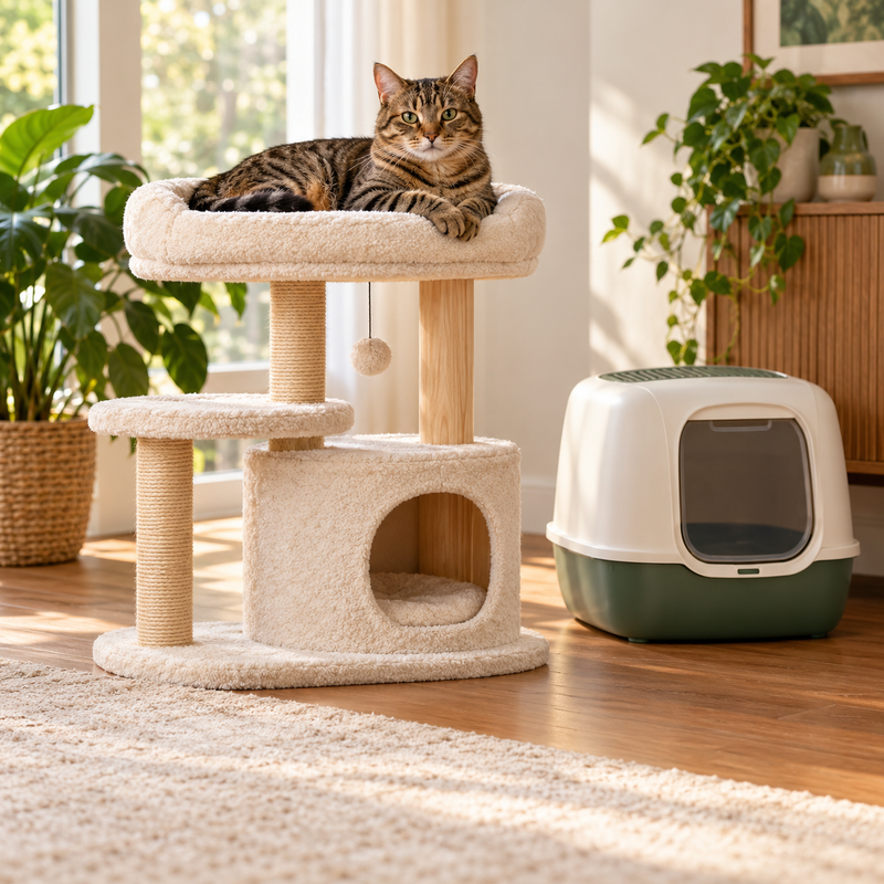 Muebles y areneros para gatos