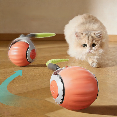 Automatic cat toy ball self-moving silicone design | Pawnests