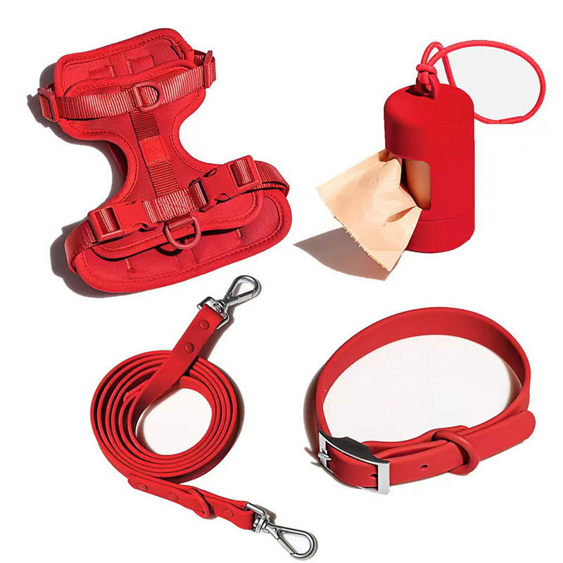 Dog harness 4-piece set all 10 colour options overview | Pawnests