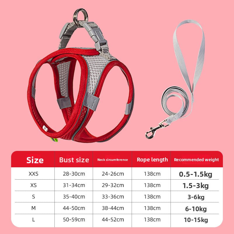 Dog harness set packaging — complete walking set for dogs and cats | Pawnests