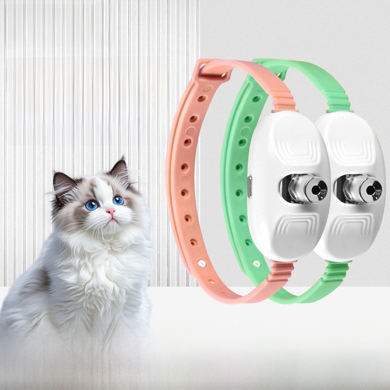 Laser cat collar pink and green combo set | Pawnests