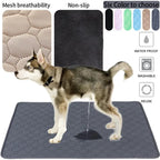 Grey washable dog pee pad with mesh top, non-slip base and colour options | Pawnests